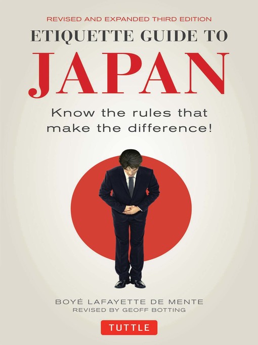 Title details for Etiquette Guide to Japan by Boye Lafayette De Mente - Wait list